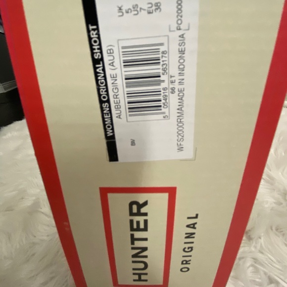 Hunter Original Aubergine Boots - Picture 7 of 8